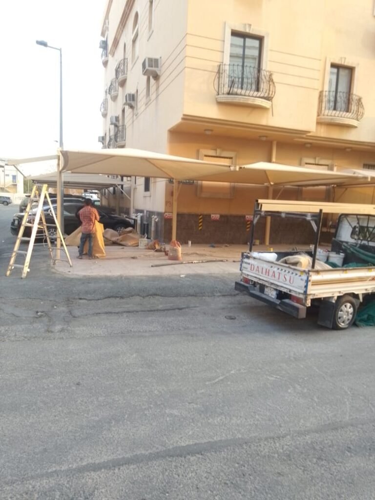 مظلات سيارات جدة